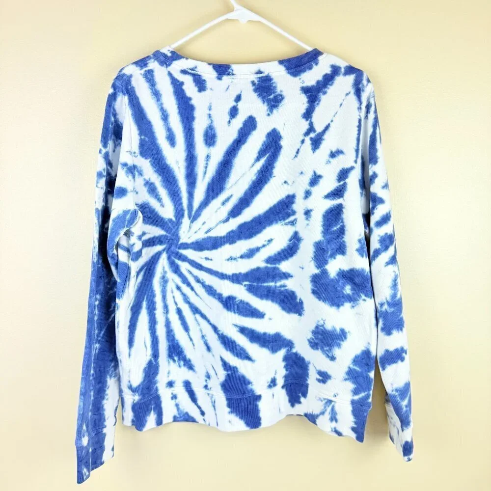 J.Crew Tie-Dye Long Sleeve Sweatshirt M | Relaxed Fit | Everyday Casual Style